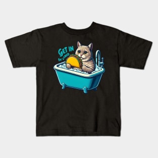 The Feline Taco Soak Kids T-Shirt